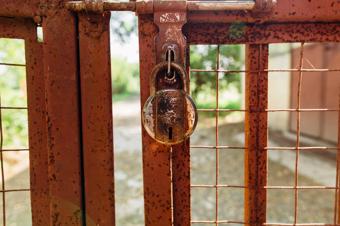 Broken lock in Paramus, NJ.